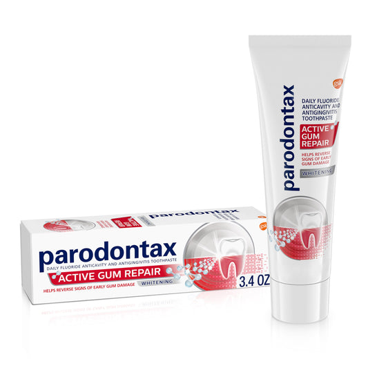 Parodontax Clean Mint Toothpaste for Bleeding Gums, Gingivitis & Cavity Prevention - 3.4 oz